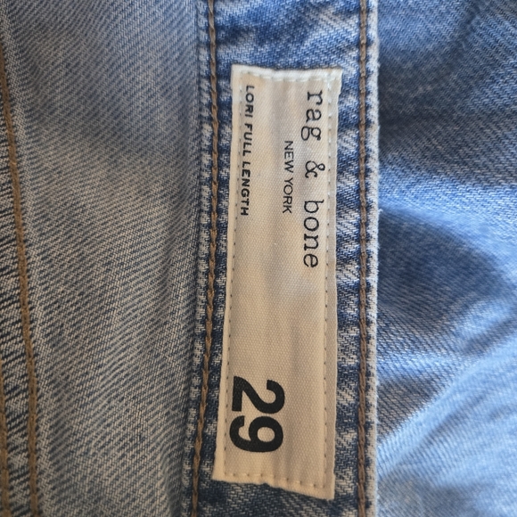 RAG & BONE THE LORI FULL LENGTH WIDE LEG JEANS LANSDALE SZ 29 - Picture 7 of 9